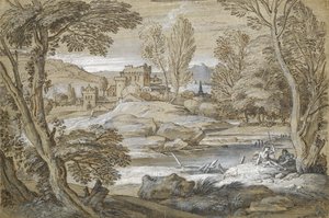 Classical Landscape by Adriaen van der Cabel